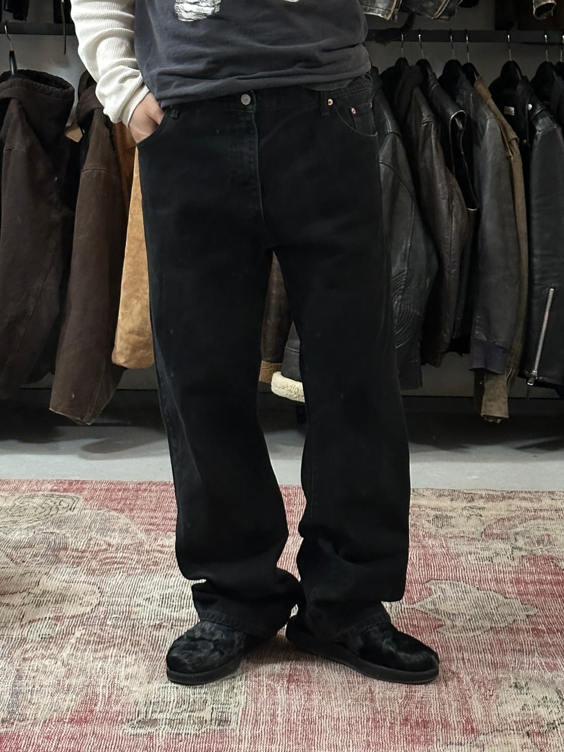00’s 리바이스 517 블랙 부츠컷 플레어진 상품이미지3