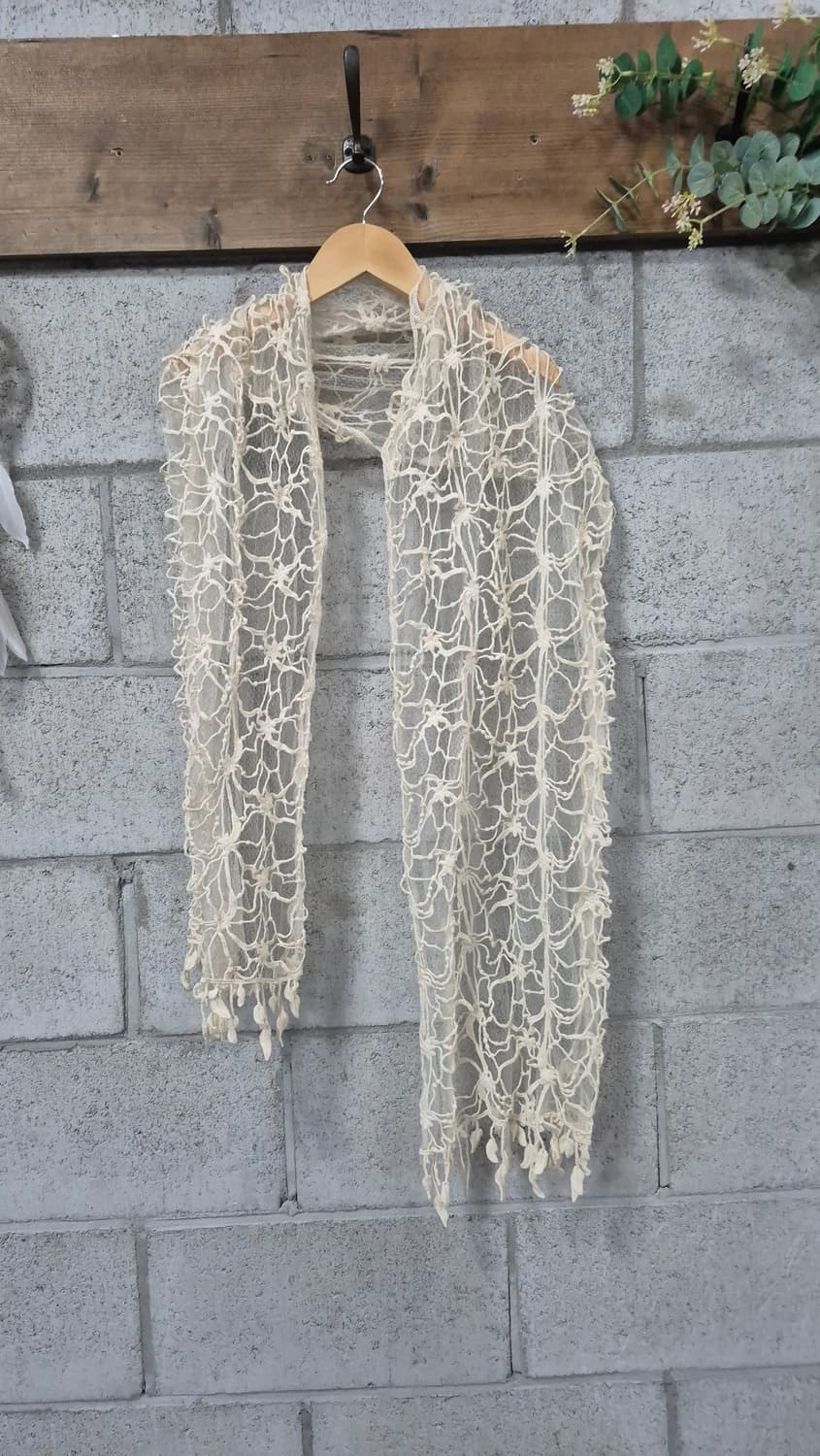 레이스 빈티지 머플러 하구미룩 모리룩 상품이미지2