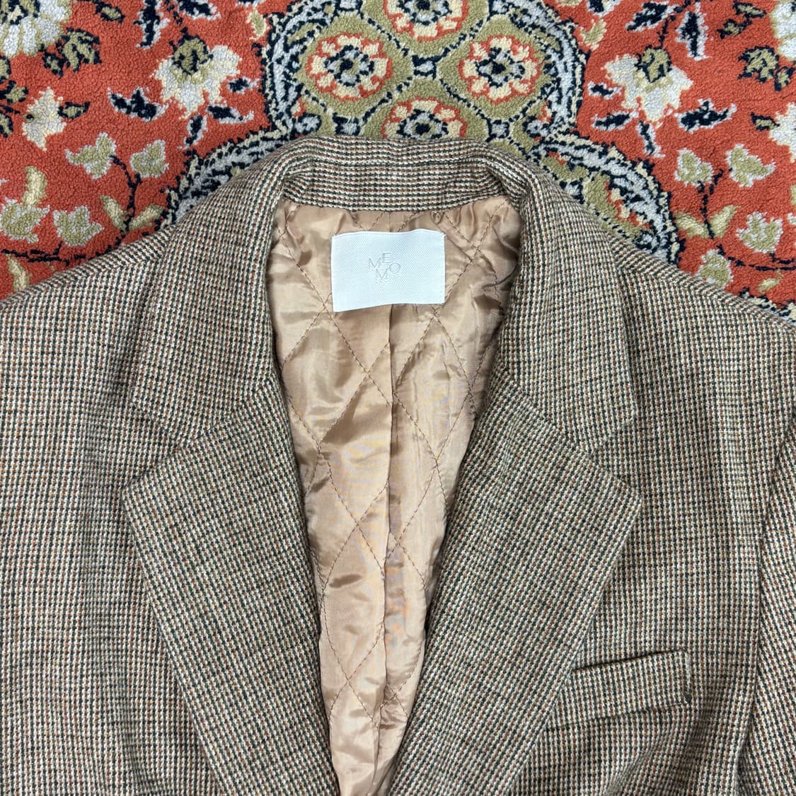 [FREE] 메모 여성 오버핏 베이지 울 블레이저 상품이미지3