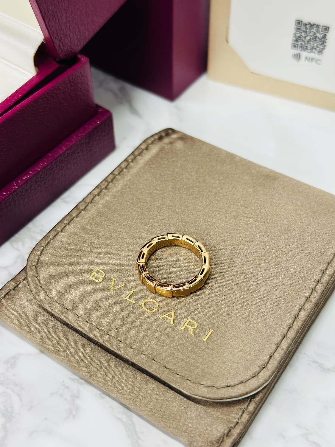 [정품] 불가리 세르펜티 바이퍼 18K 로즈골드 46호 상품이미지4