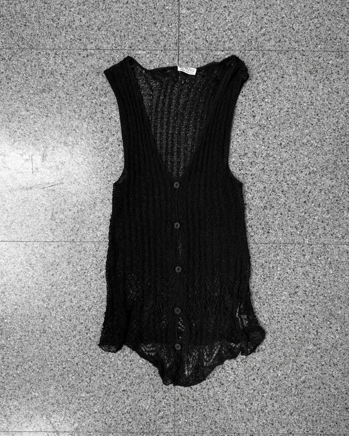 vintage silk knit vest 상품이미지3
