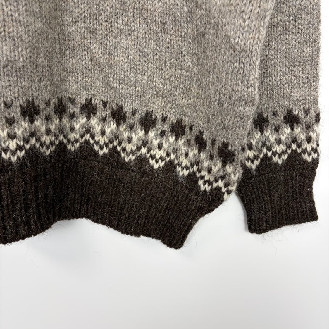 빈티지 노르딕 패턴 니트 티셔츠 상품이미지5