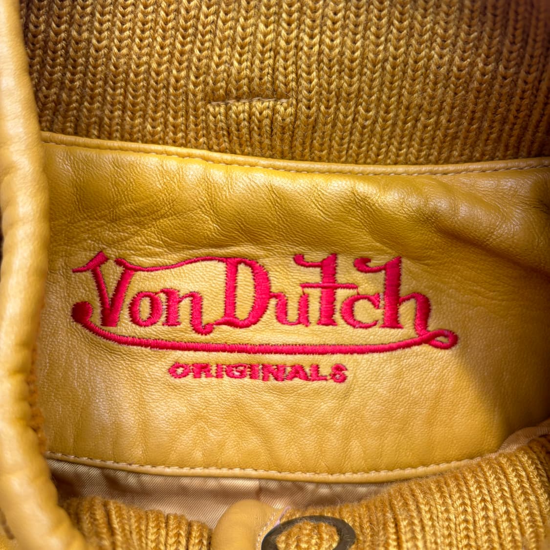 본더치 y2k 크롭 렘 스킨 옐로 레더 자켓 S 상품이미지7