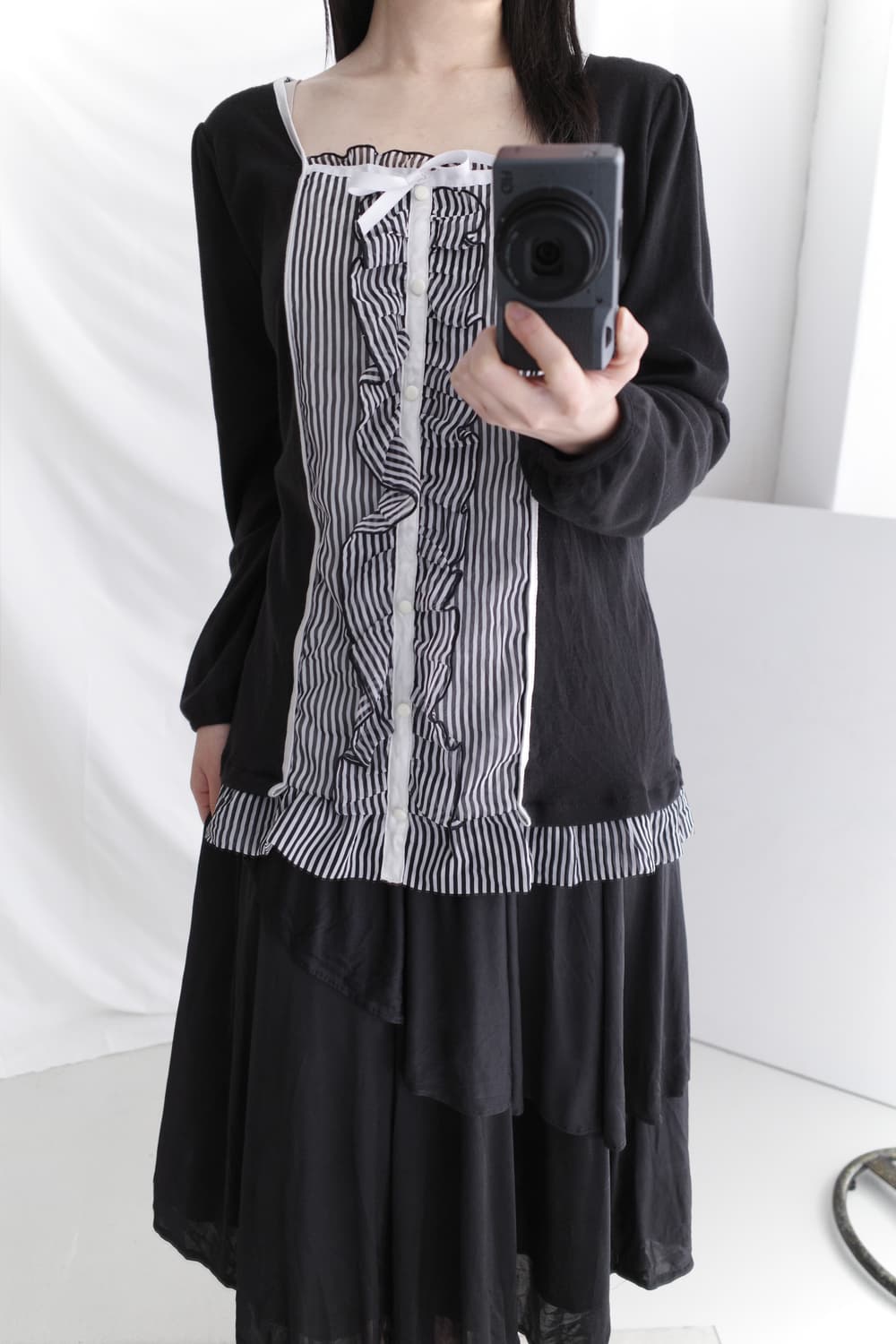 stripe frill long sleeve 상품이미지5