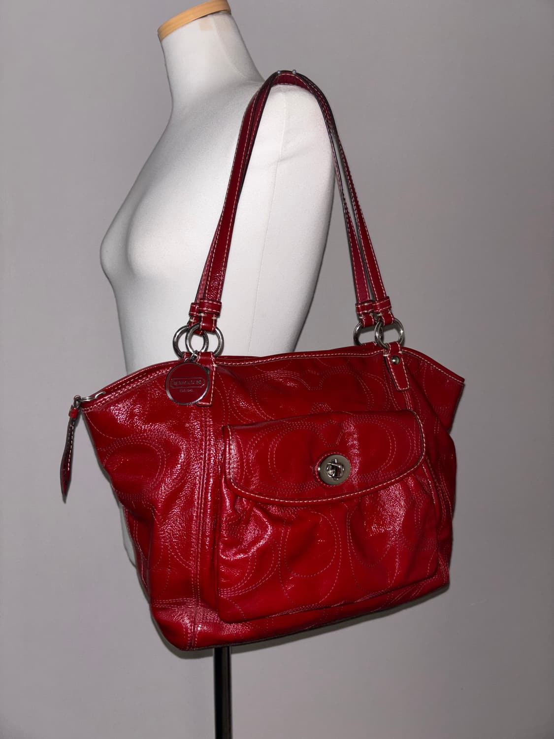 Coach vintage red shoulder bag 상품이미지2