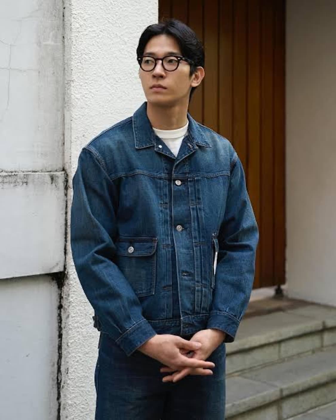 42size새제품 택포40만)24fw올드조 페이드 플랩포켓 데님자켓 상품이미지2