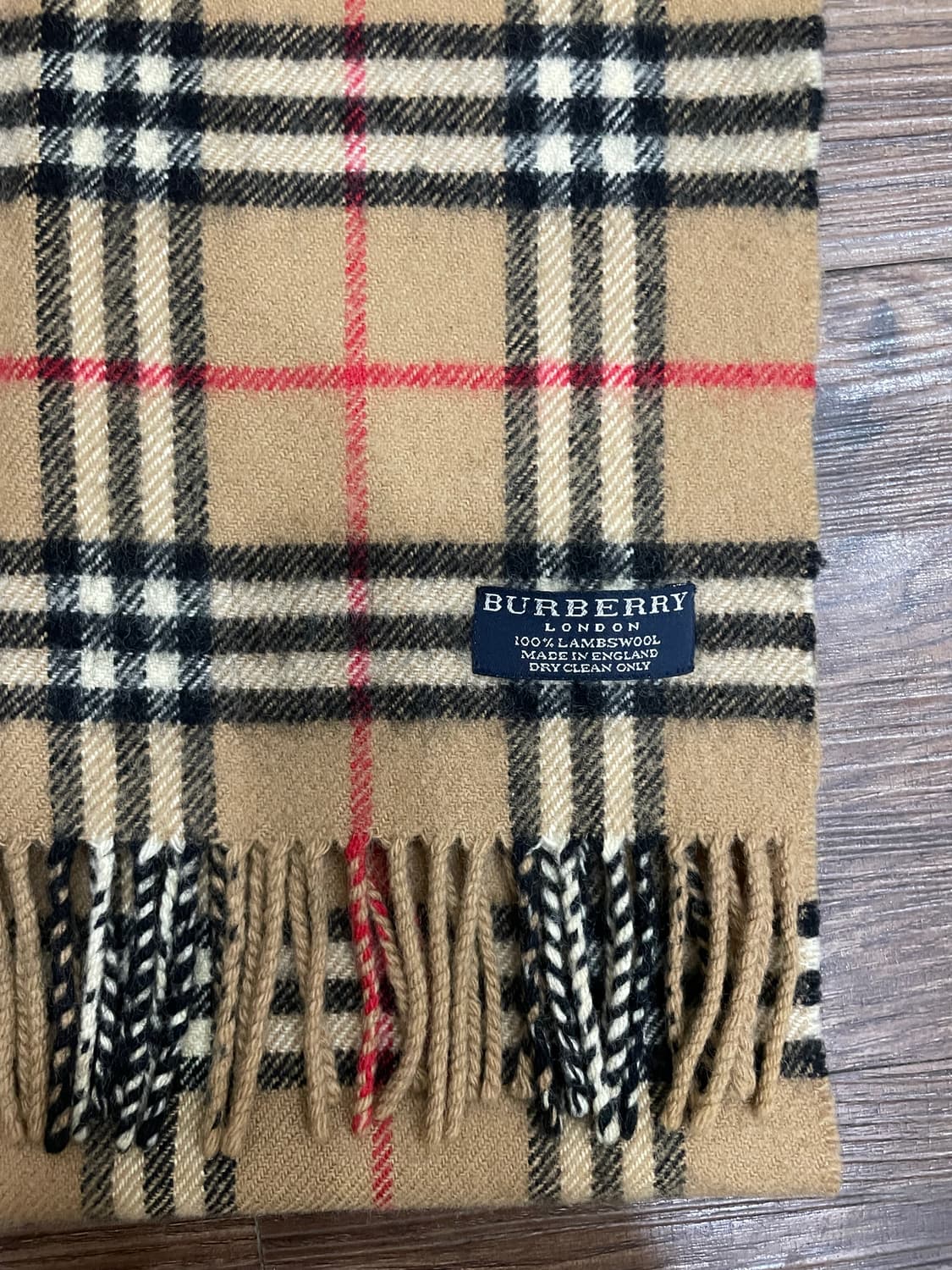 버버리 램스울 노바체크 머플러 목도리 베이지 상품이미지2