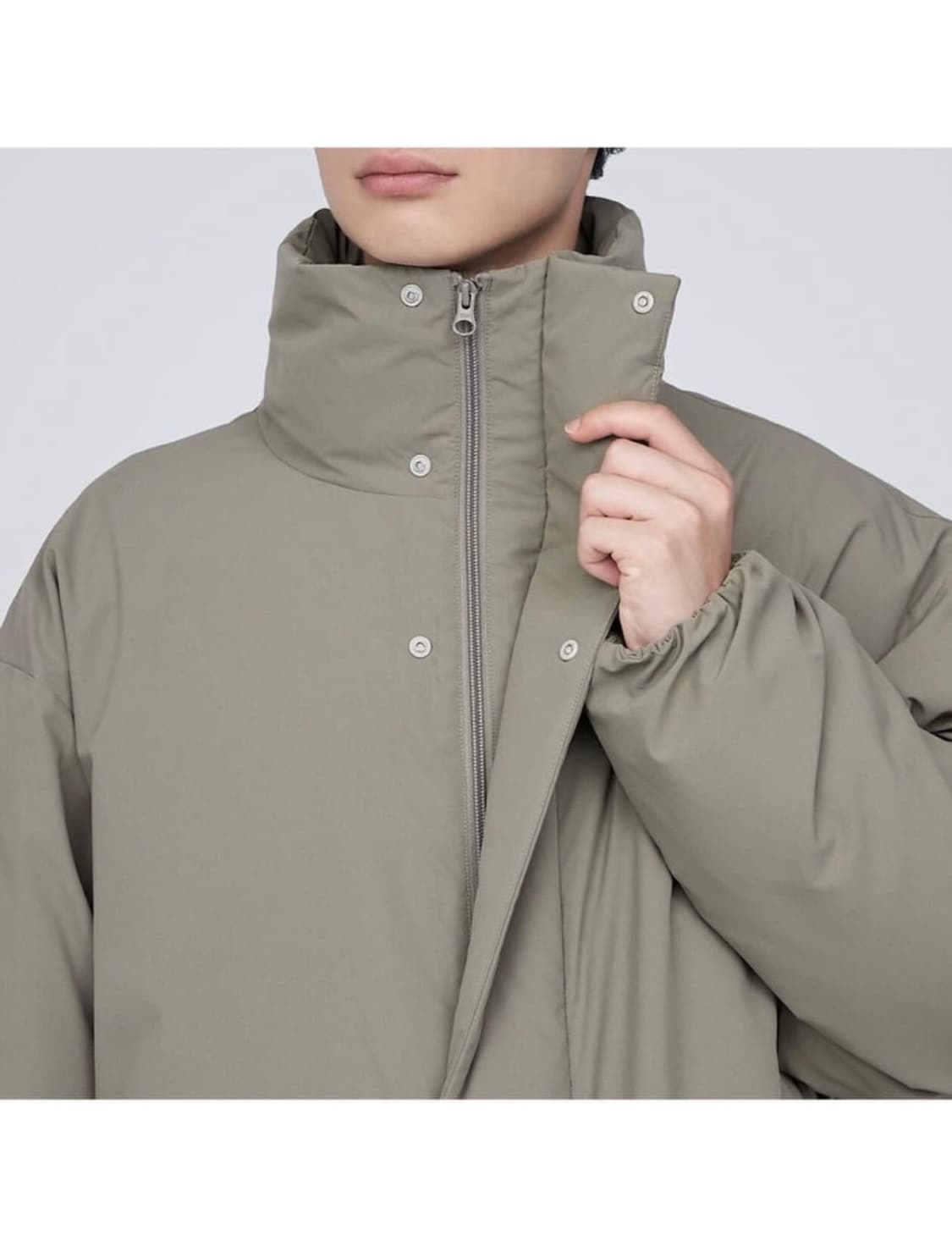 muji 무인양품 발수 스탠드칼라 다운코트 상품이미지2