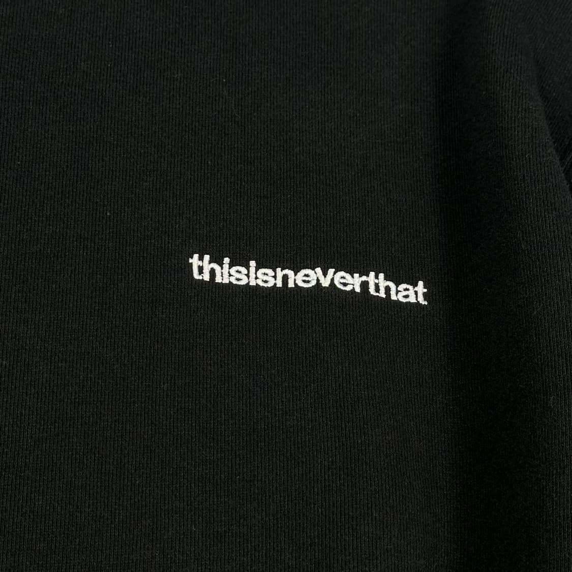 디스이즈네버댓 (디네댓) 백로고 블랙 맨투맨 (실측 L) 상품이미지4