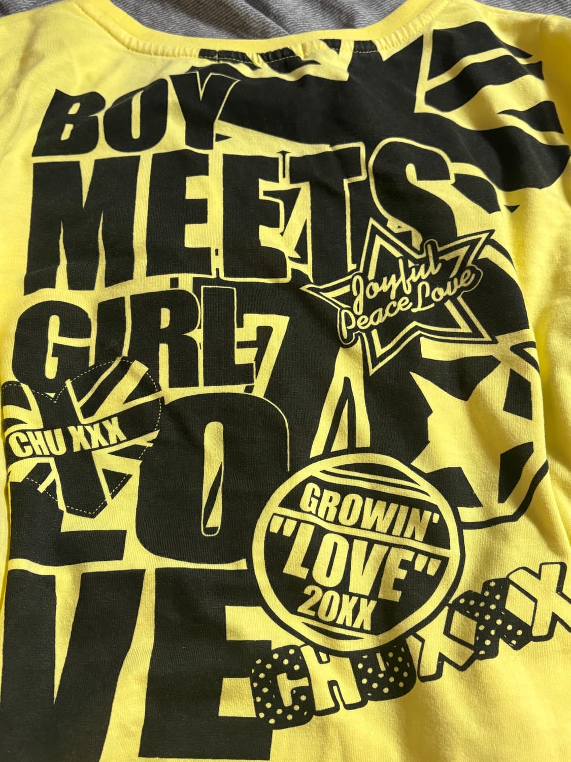 chu xxx 일본 빈티지 씬키드 데코라 갸루 하라주쿠 롱슬리브 상품이미지2