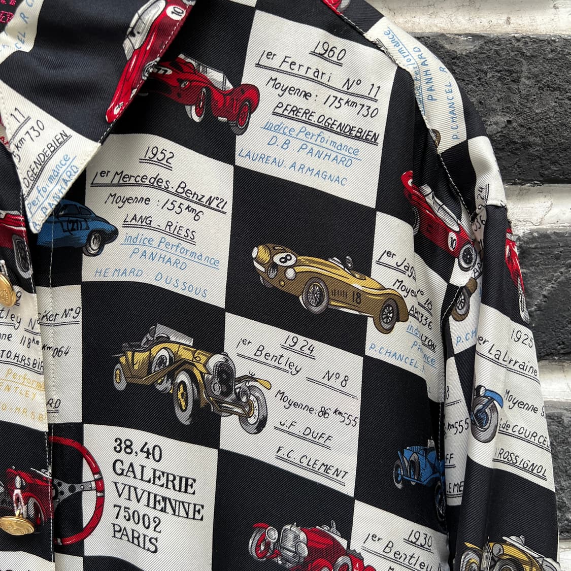 YUKI TORII 클래식카 실크 셔츠 상품이미지6