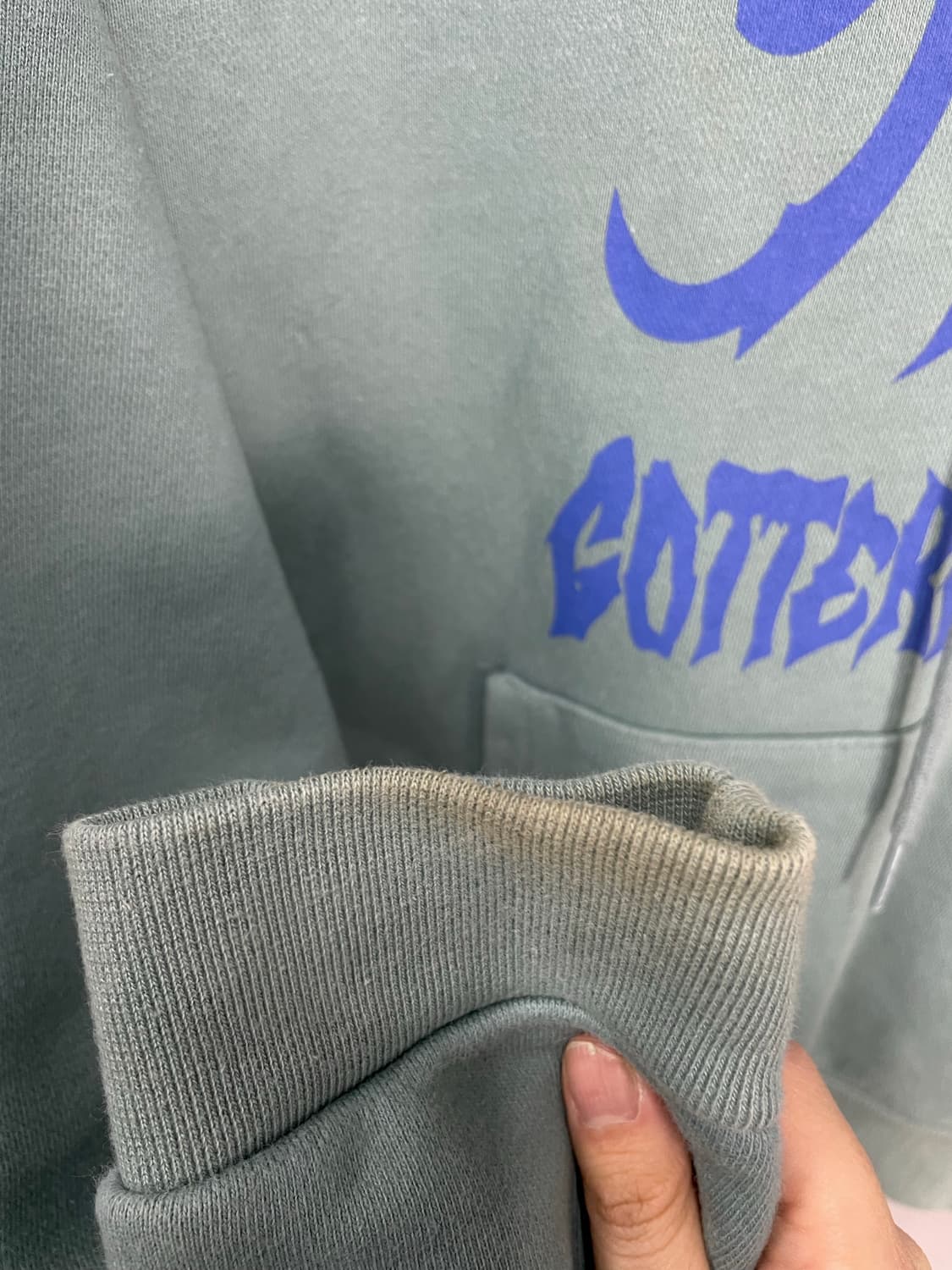 아카이브 볼드 x 가터 갤러리 SAY NO 후드티 H1741 상품이미지10