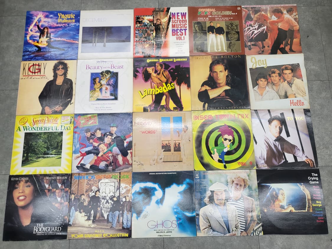 다양한 팝송 LP 레코드판 모음 20장 일괄 상품이미지1