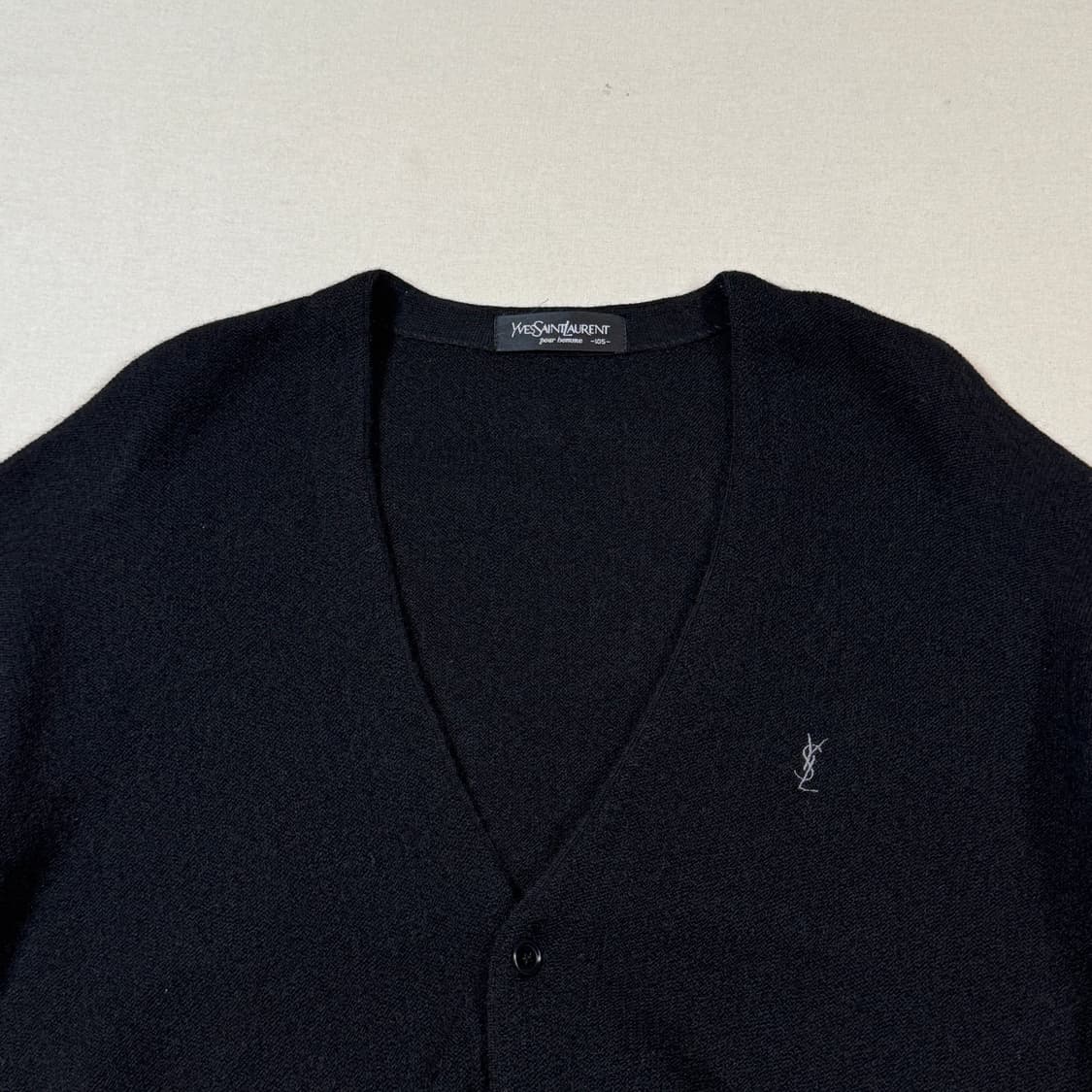 XL) YSL 입생로랑 가디건 블랙 상품이미지3