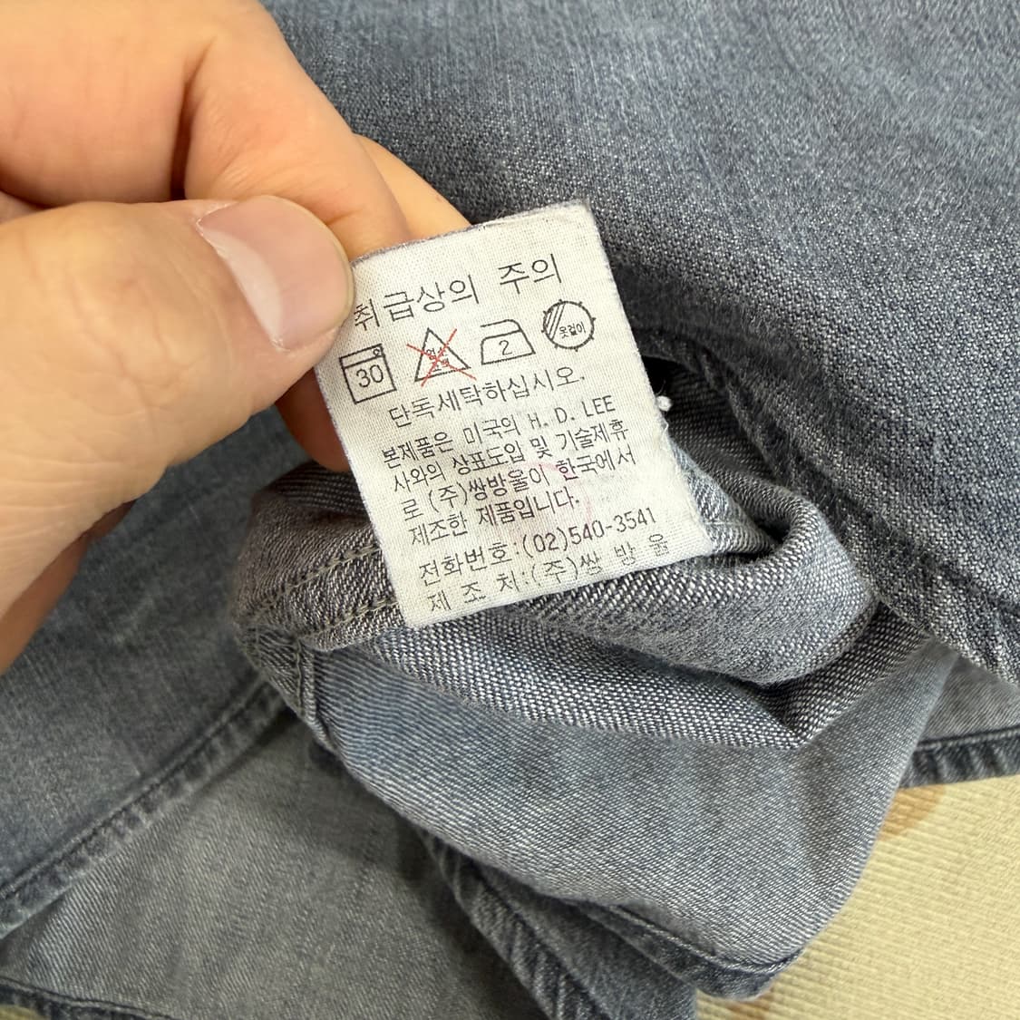 (M)90s 리 LEE 라이더스투 포켓 데님셔츠 상품이미지5