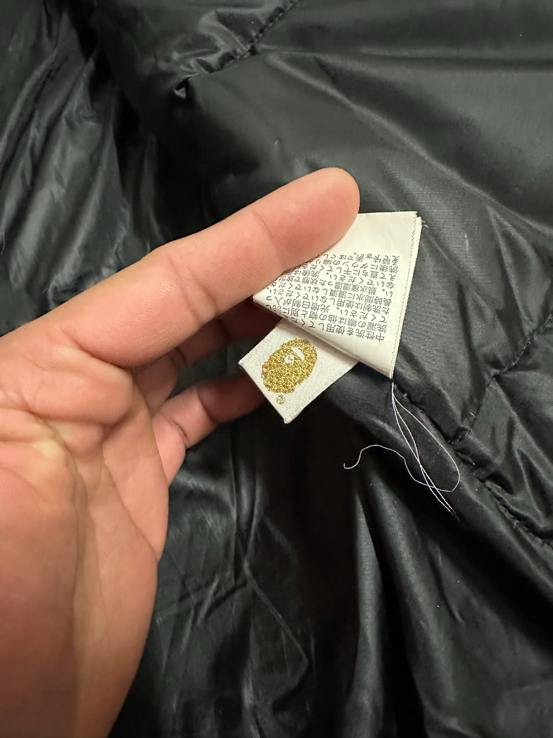 베이프 샤크 후드 패딩 블랙 XL 상품이미지10