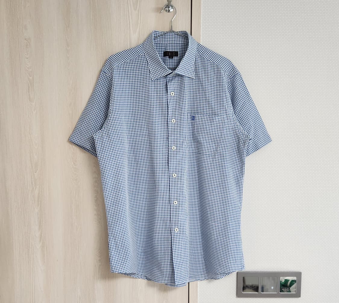 (새상품급) 닥스 잔체크 반팔셔츠 상품이미지1