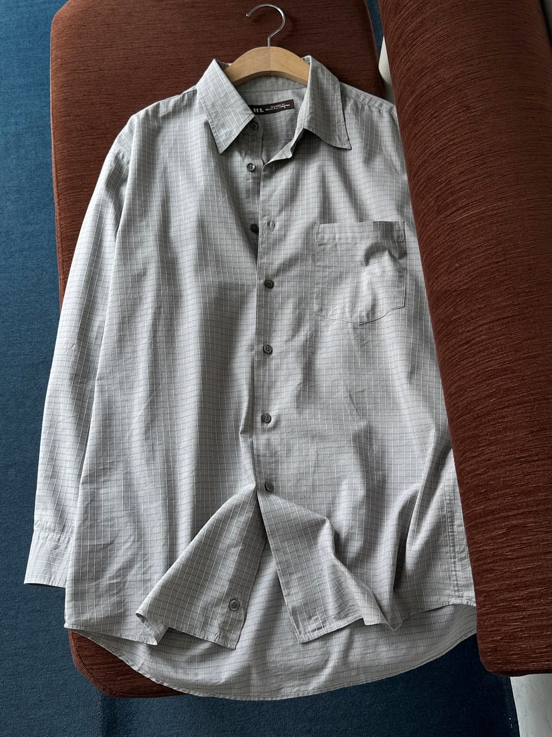 Light cotton graph check L/S shirt 상품이미지3