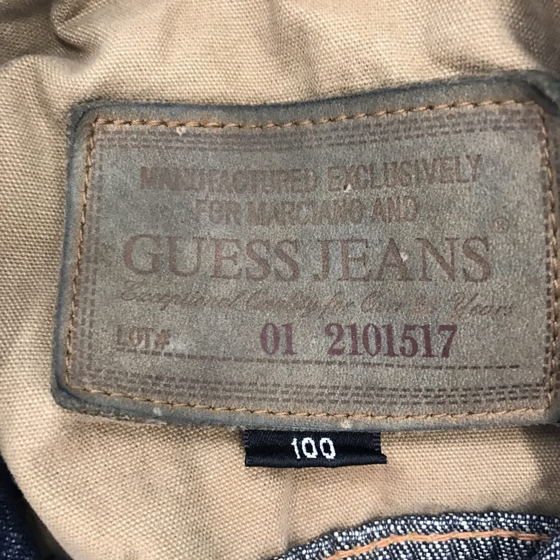 게스 GUESS Y2K 스티치 데님자켓 [100사이즈] 상품이미지5