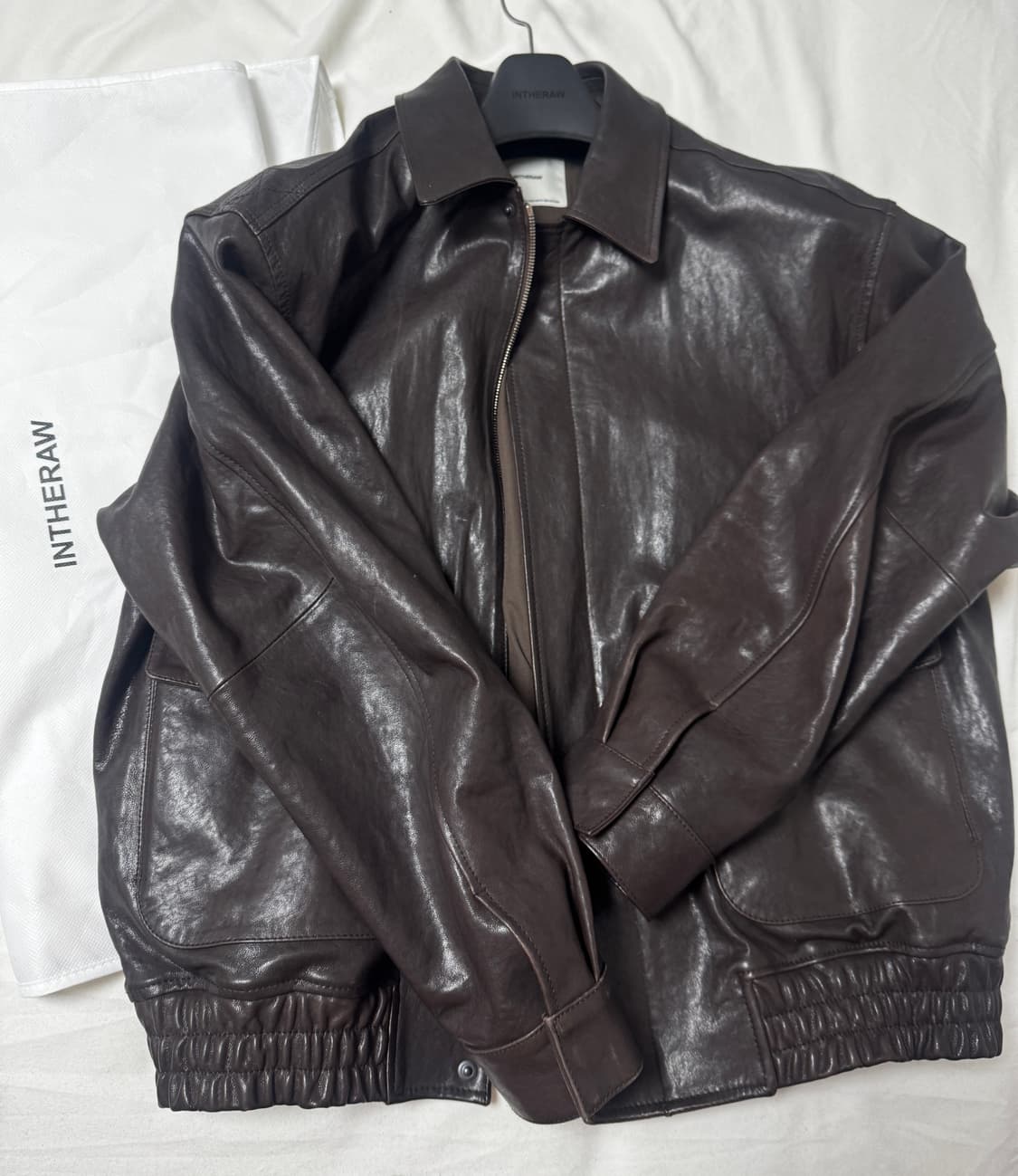 인더로우 A2 레더자켓 다크브라운 3사이즈 상품이미지1