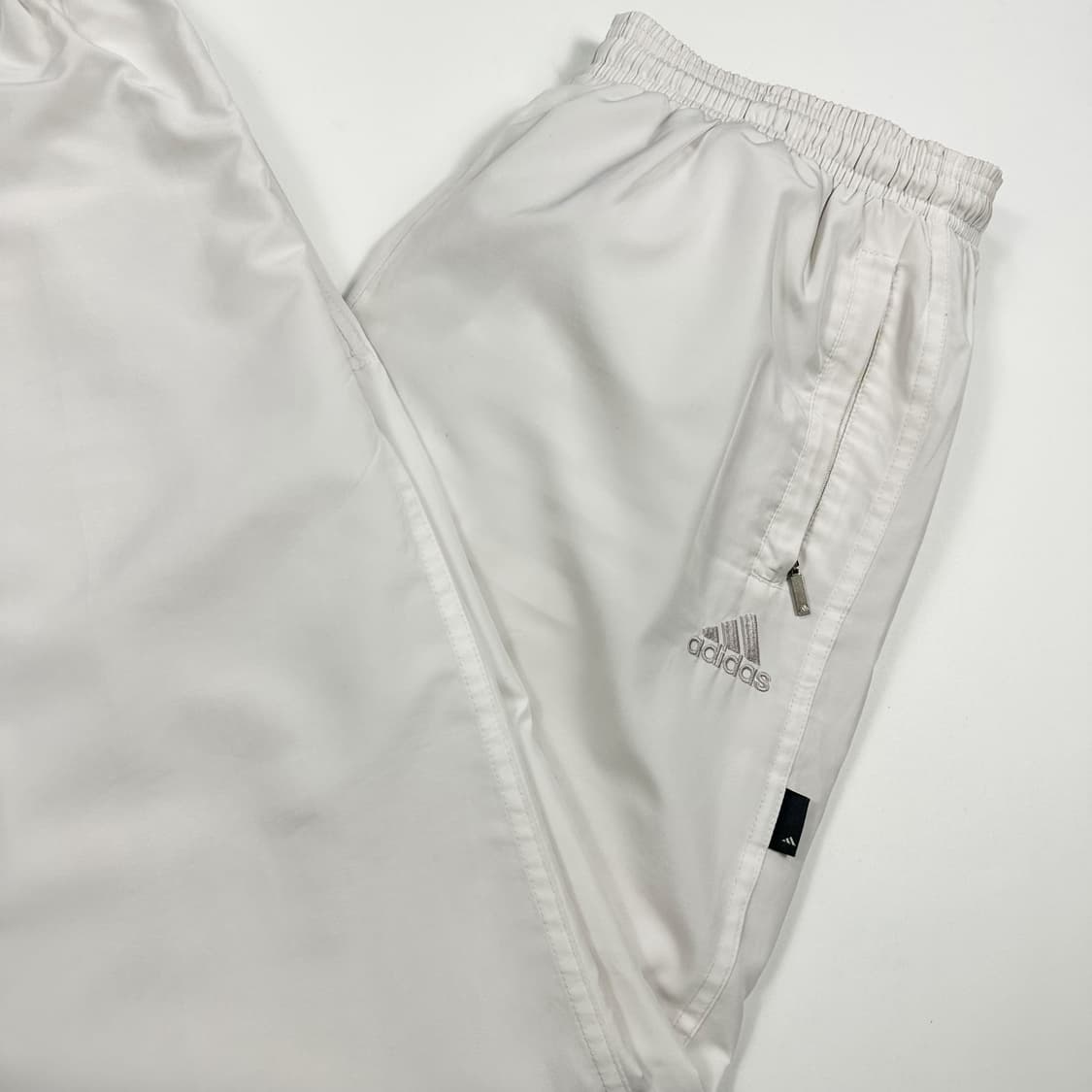 아디다스 오리지널 화이트 우븐 조거팬츠 (M) 상품이미지1