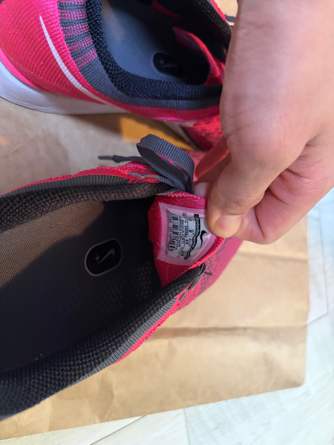 [280] 나이키 플라이니트 트레이너 핑크 상품이미지7