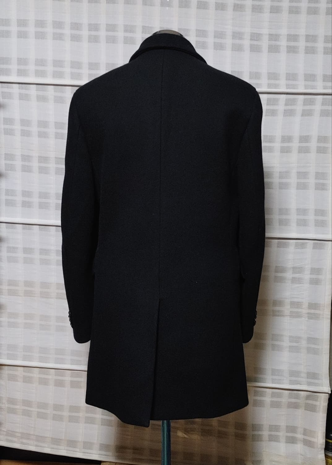 (한섬) 시스템 옴므 검정 싱글 코트 95~100 상품이미지2