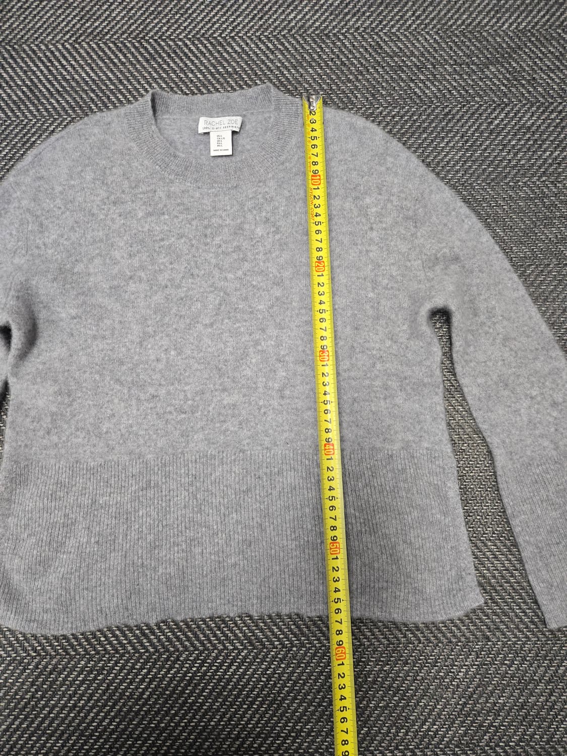 레이첼조 캐시미어100%  니트 스웨터 그레이 상품이미지8