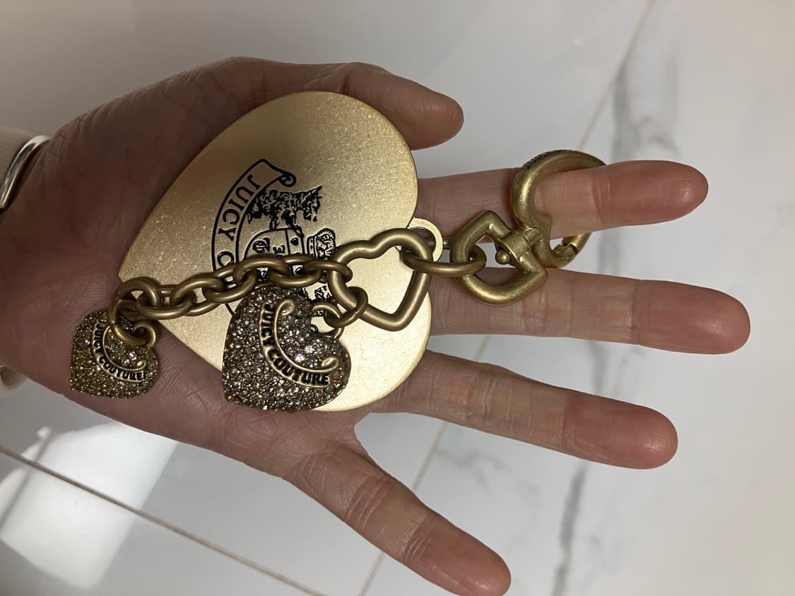 Y2K 쥬시 꾸뛰르 스와롭스키 참 하트 키링 Juicy Couture 상품이미지5