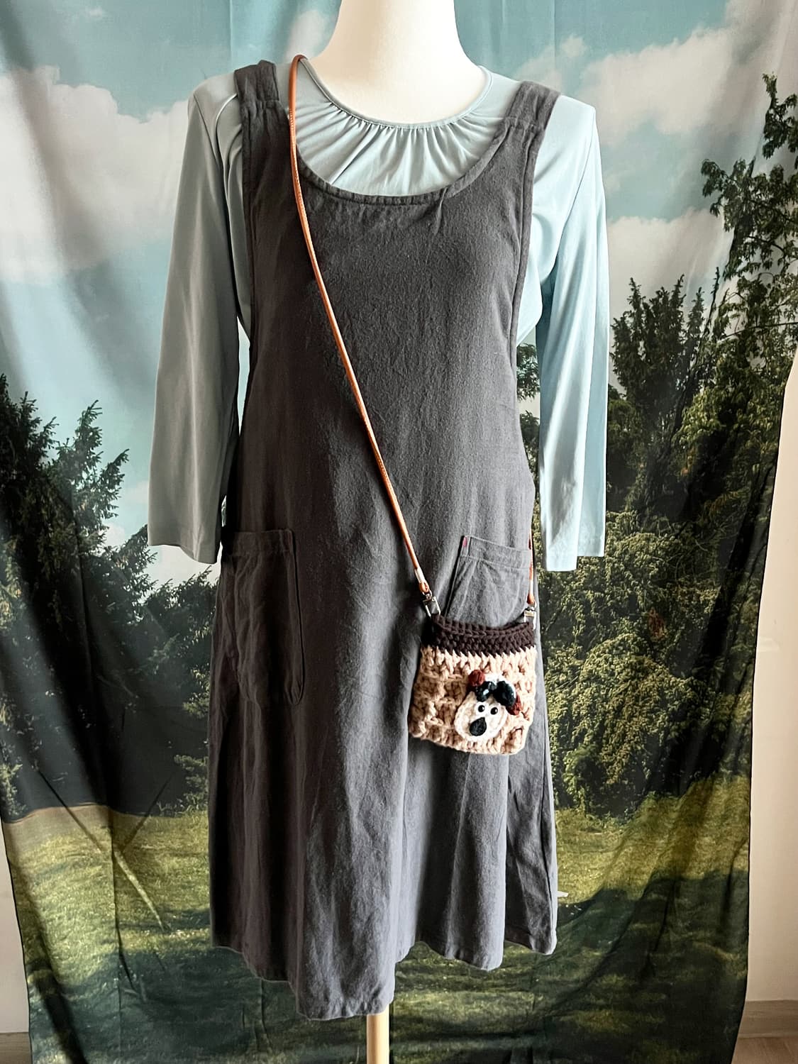 charcoal dress set 상품이미지1