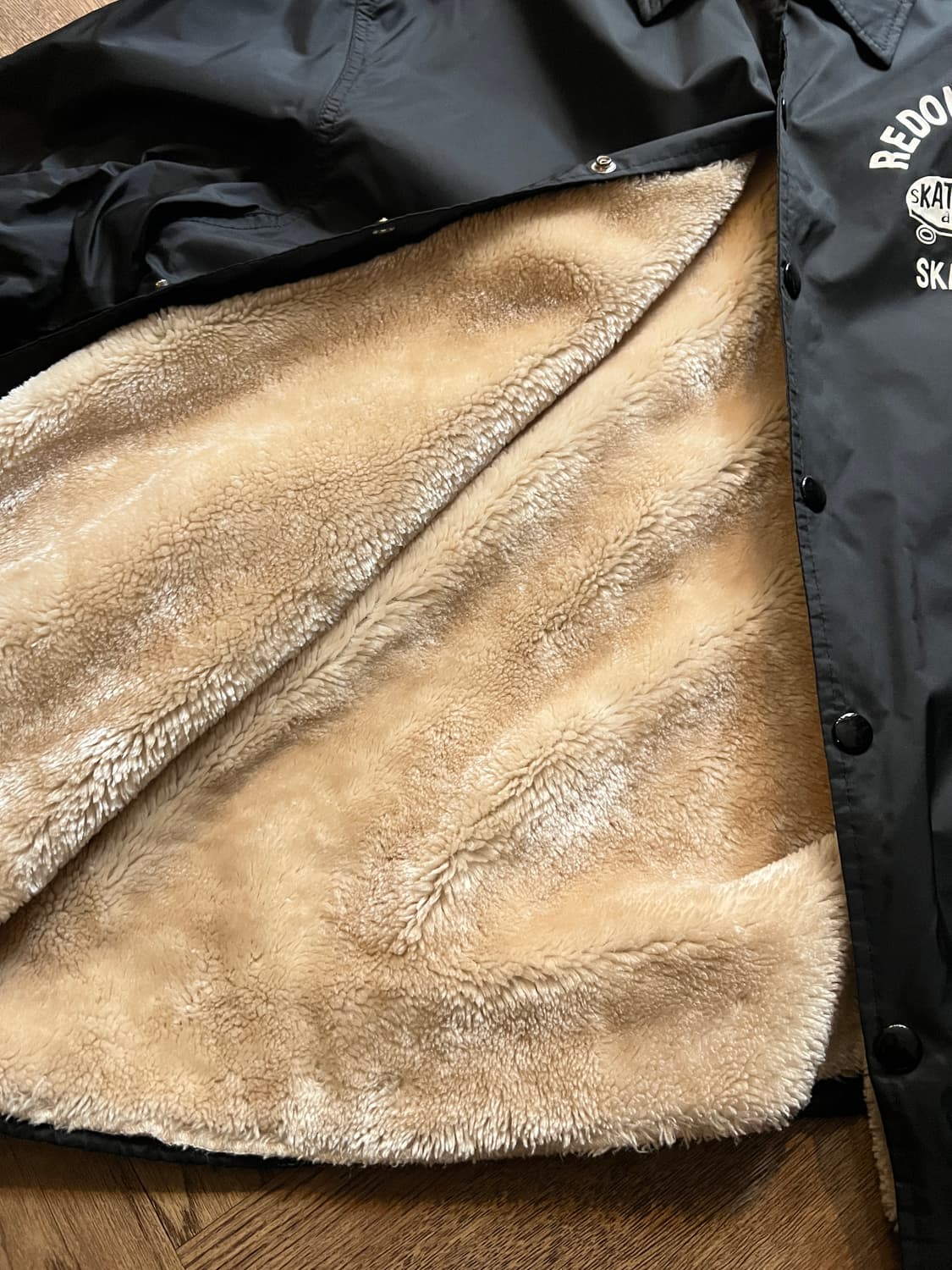 [L]USA 빈티지 REDONDO BEACH 스케이트 쉐르파 코치자켓 상품이미지6