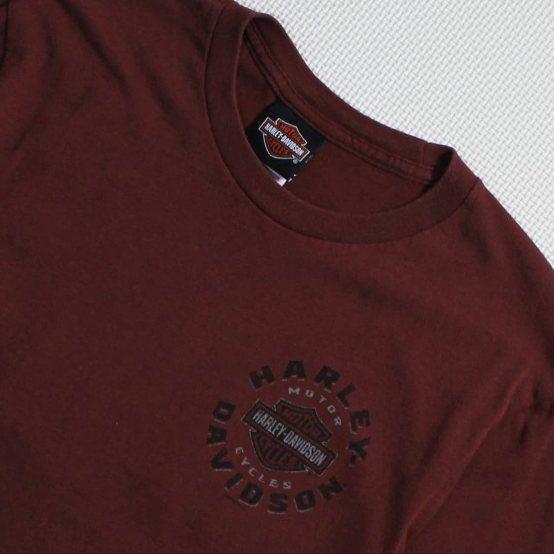 Harley-Davidson 할리 데이비슨 버건디 퀘벡 베캉쿠르 롱슬리브 상품이미지4