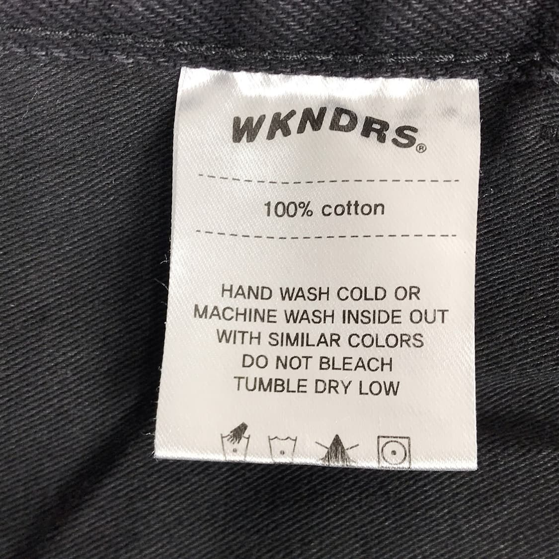 위켄더스 WKNDRS 불꽃 흑청 데님 청바지 남성XL 상품이미지7