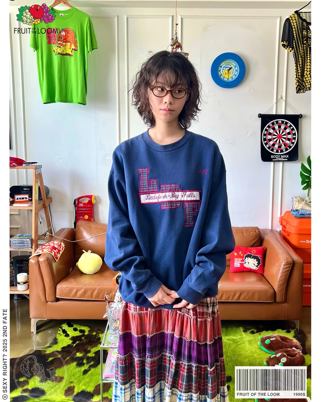 1990s Fruit of the Loom Retro Sweatshirt 상품이미지1
