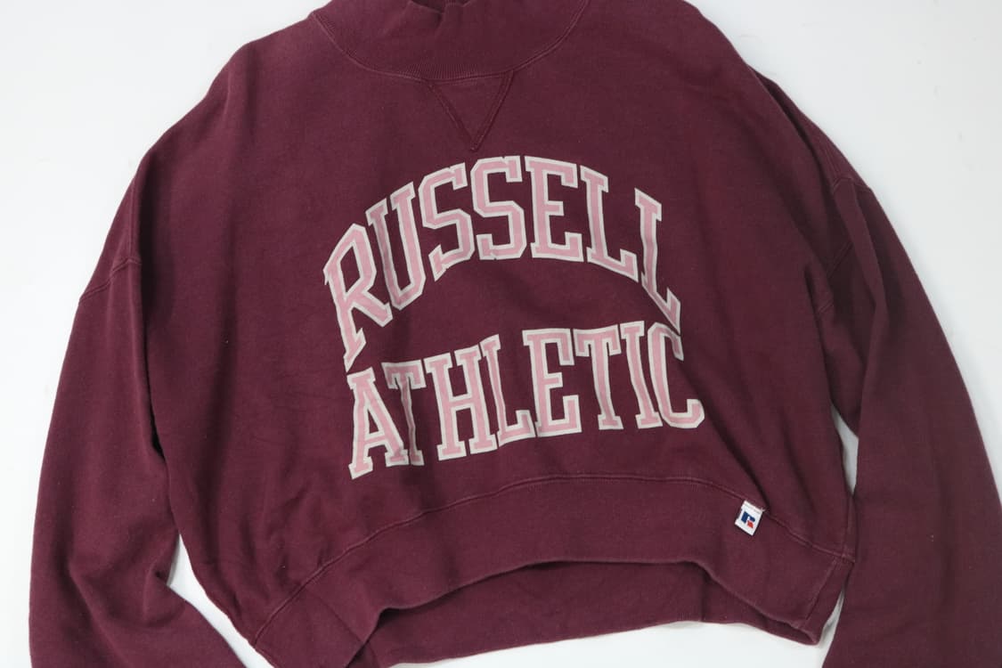 RUSSELL ATHLETIC 러셀 애슬레틱 빈티지 하이넥 크롭 맨투맨 상품이미지3