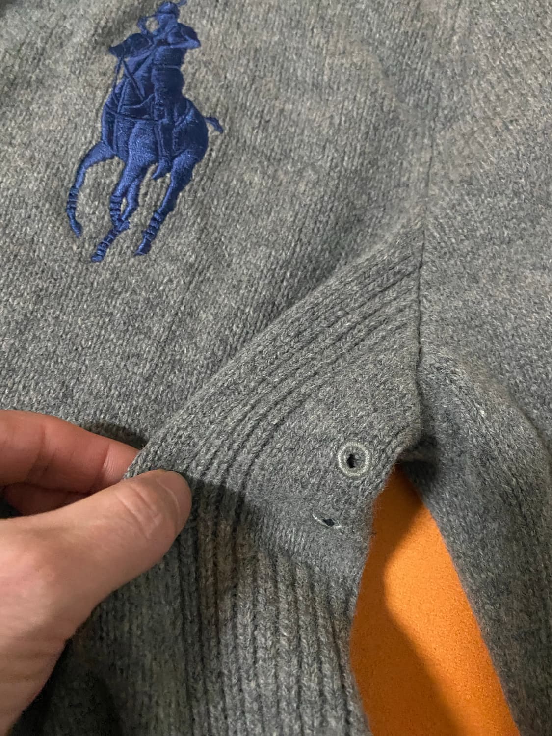 급처. 신형 폴로 빅포니 램스울 집업 상품이미지5