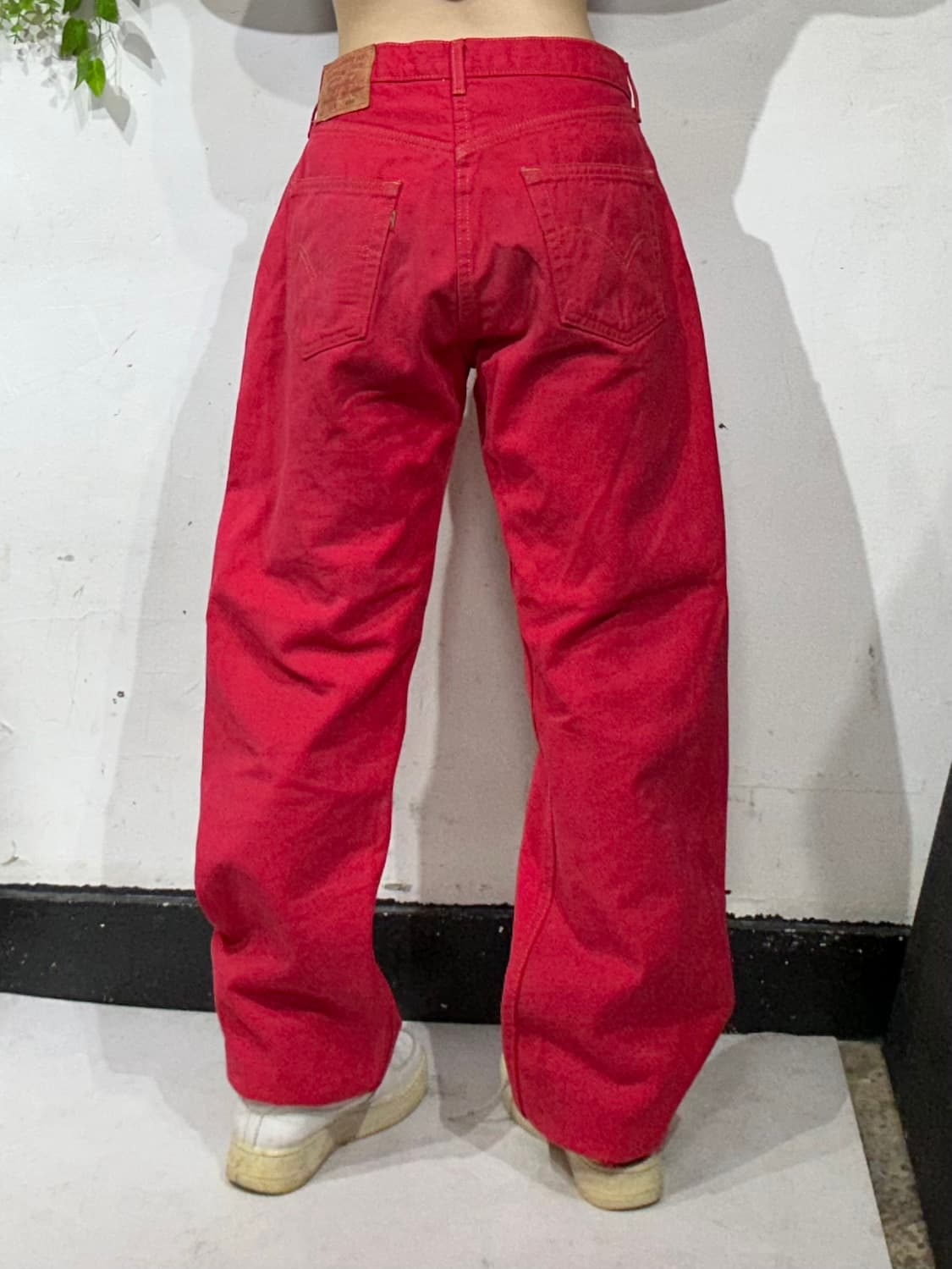 리바이스 509 인디 레드 데님 와이드 팬츠 청바지  상품이미지3