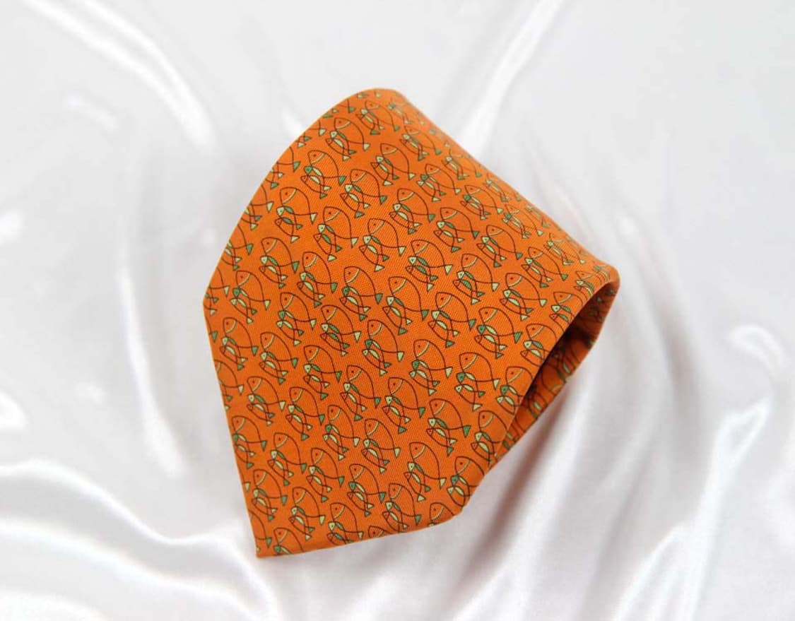 페라가모 9.3cm A+등급 남자 명품 넥타이 상품이미지1