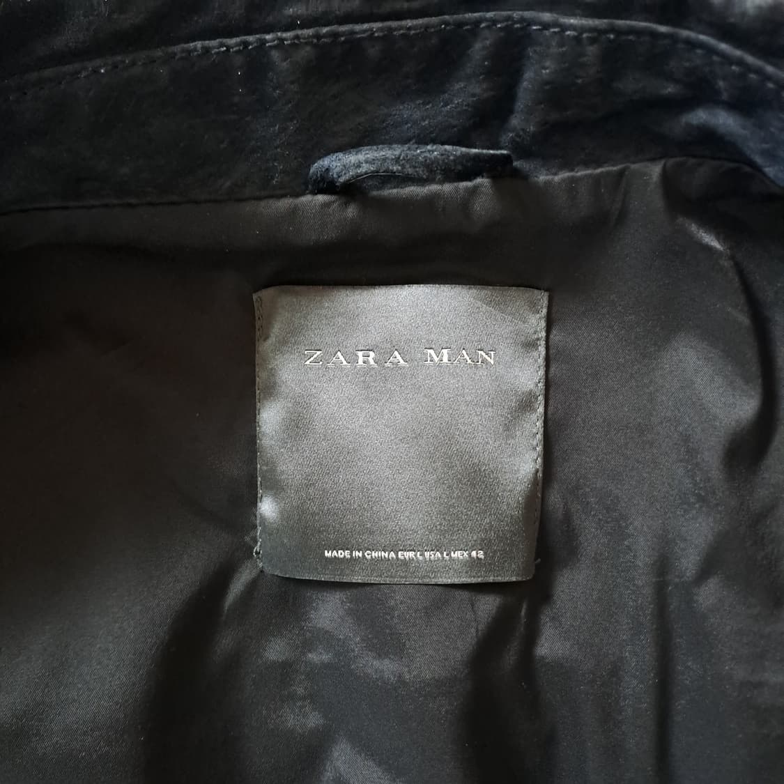 (택포) 자라 리얼레더 트러커 자켓 95 B629 상품이미지7