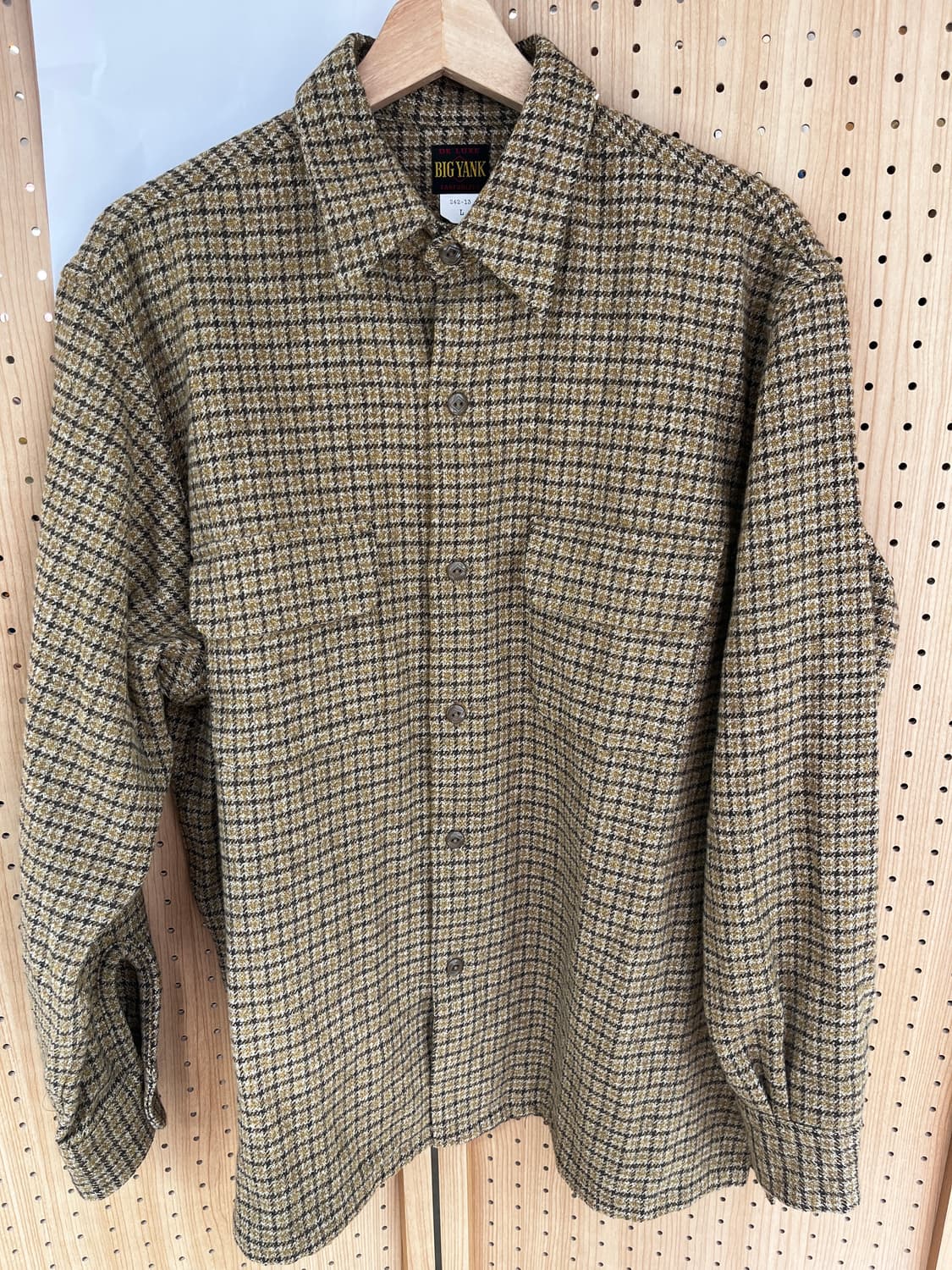 [L] 빅얀크 ROGER SHIRT PLAID COTTON TWEED 상품이미지3
