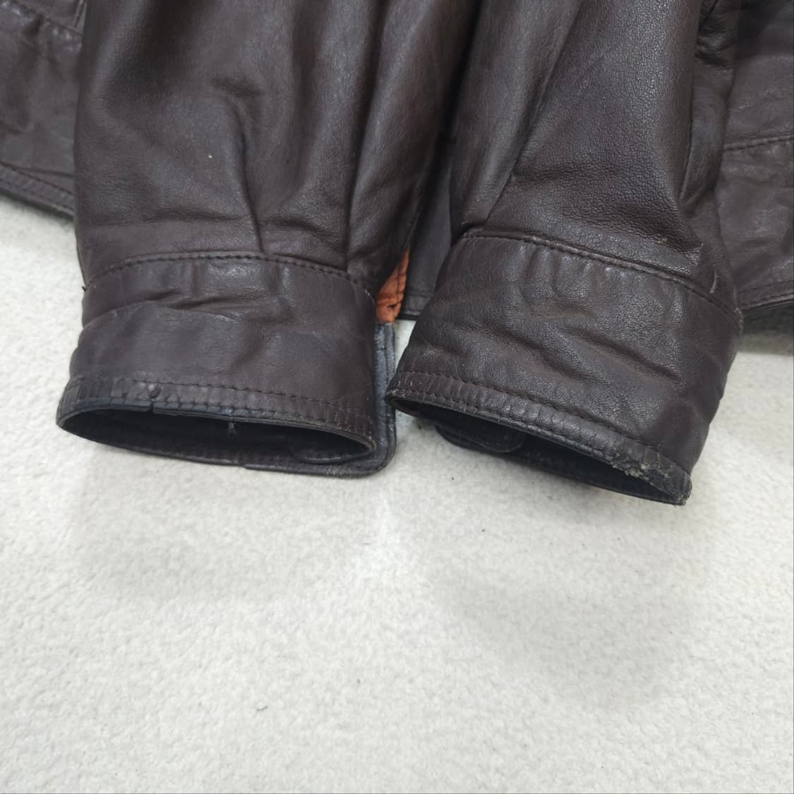 90s 소가죽 봄버 자켓 XL 상품이미지7