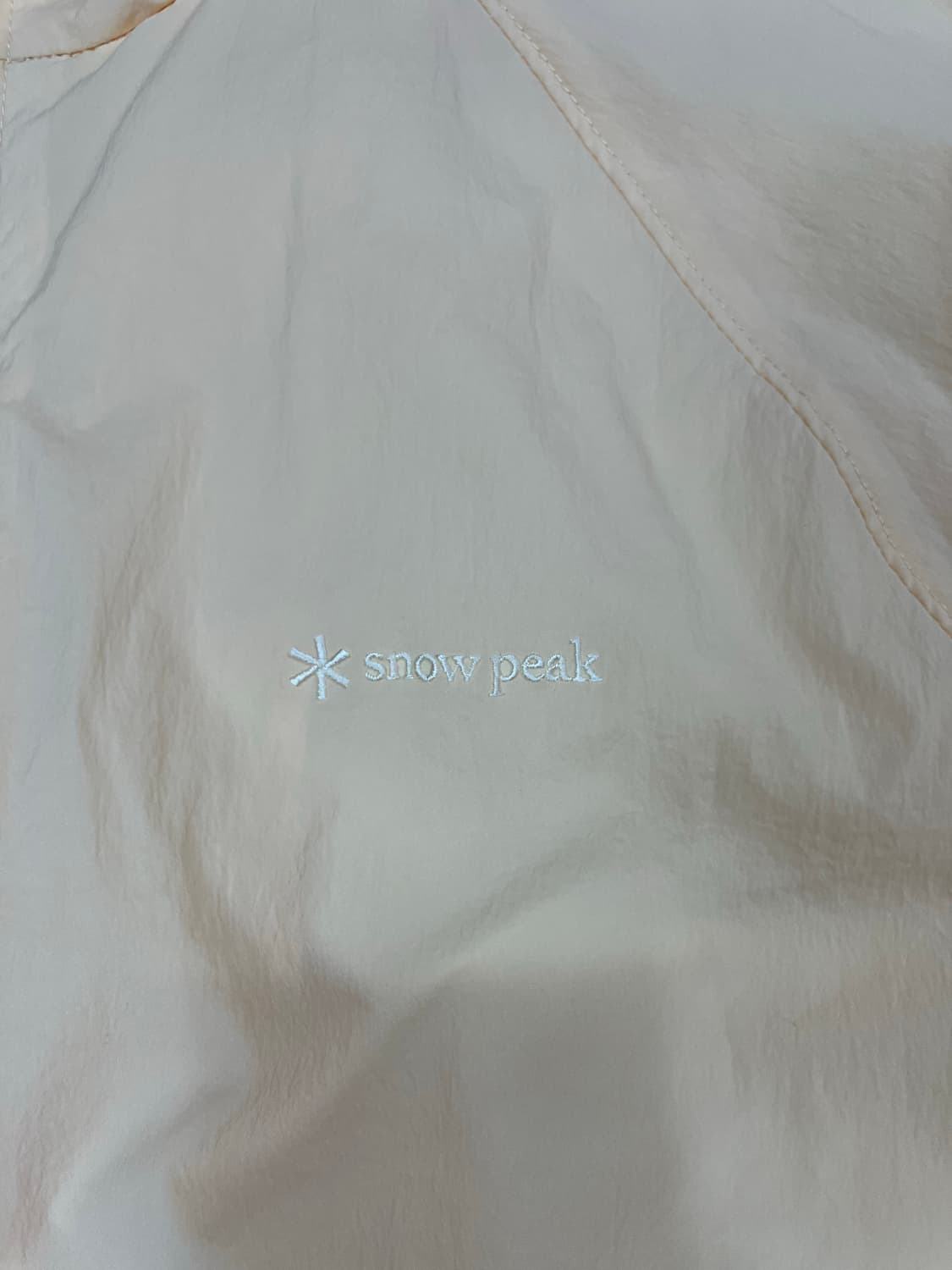 스노우피크 바람막이 집업 자켓 살구색 90 상품이미지6