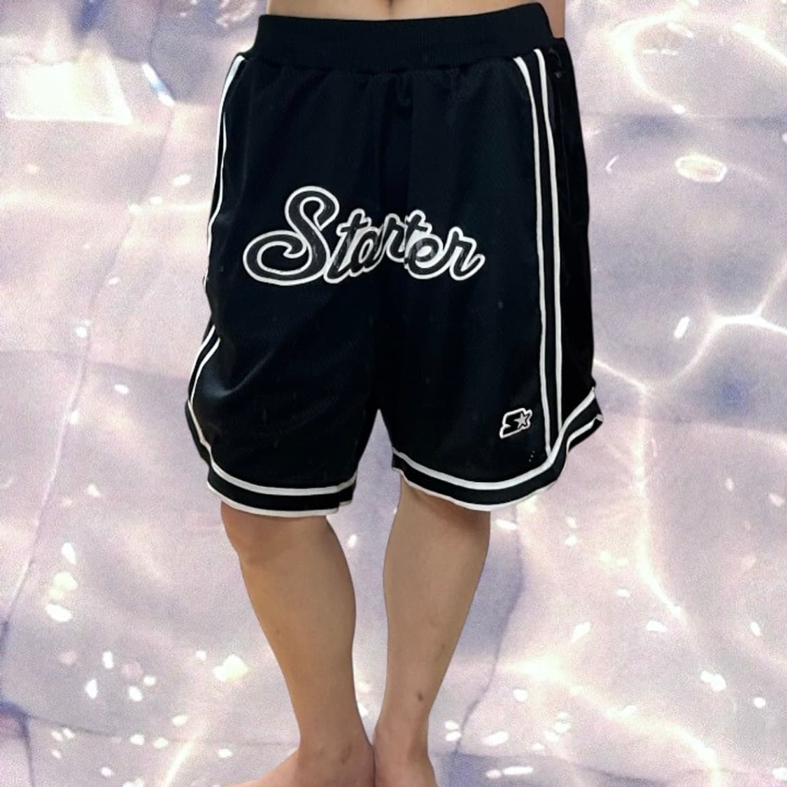 스타터 버뮤다 반바지 쇼츠 져지 트랙팬츠 블랙 XL 상품이미지2