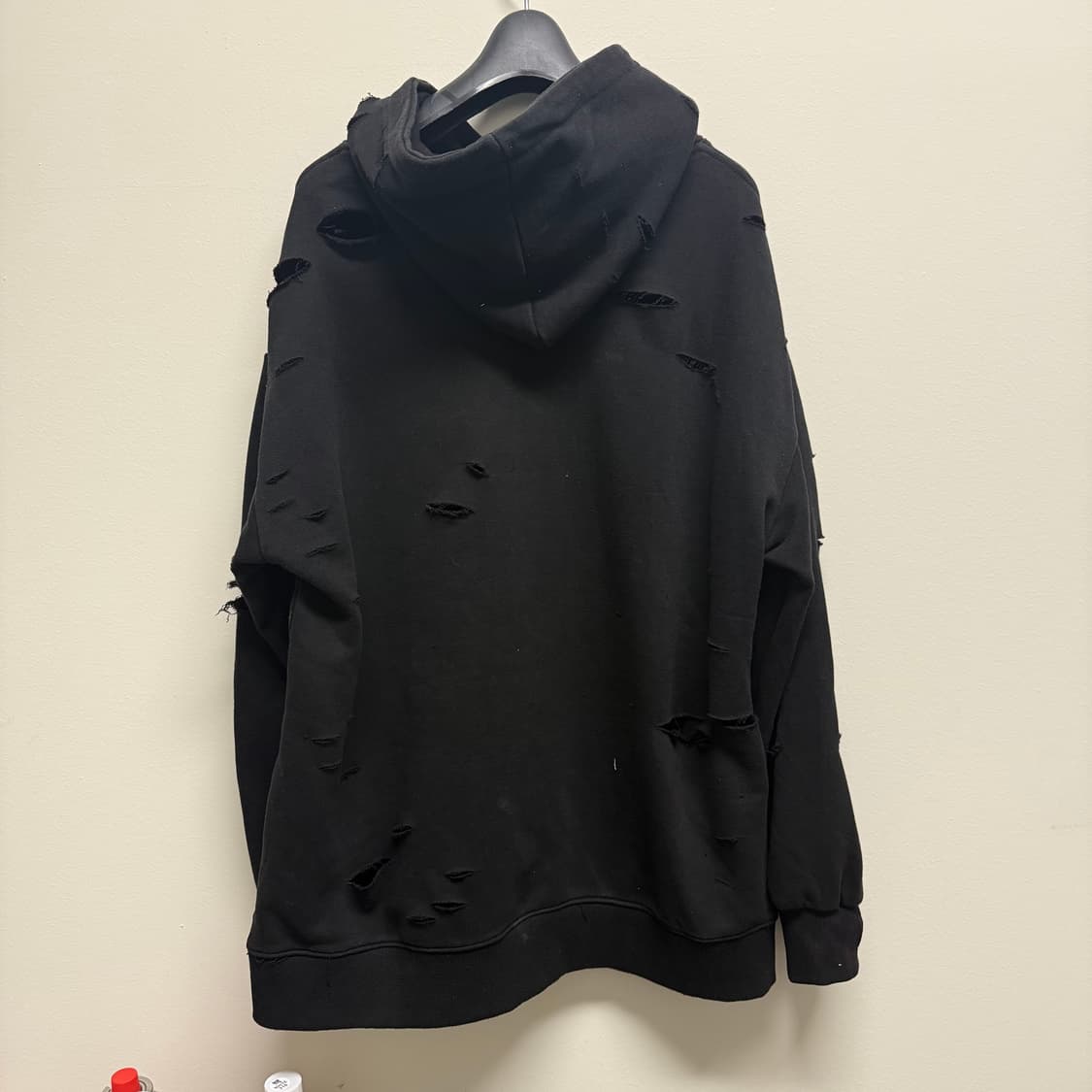 이지 중국 머천 디스트로이드 왁스코팅 후드티 상품이미지2