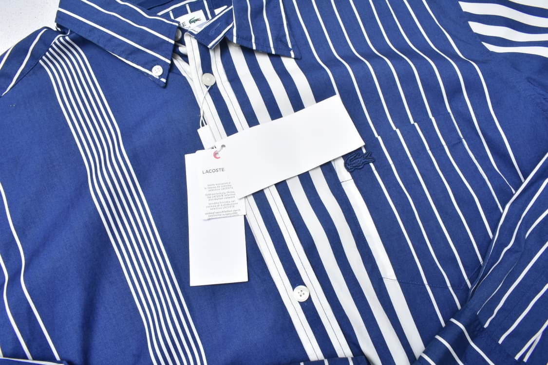 라코스테 스트라이프 셔츠 남방 M N0844 상품이미지6