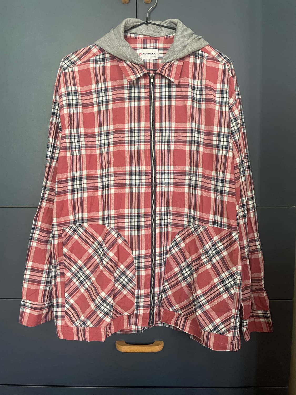 Airwalk 올드스쿨 너디 체크 hoodie 자켓 상품이미지2