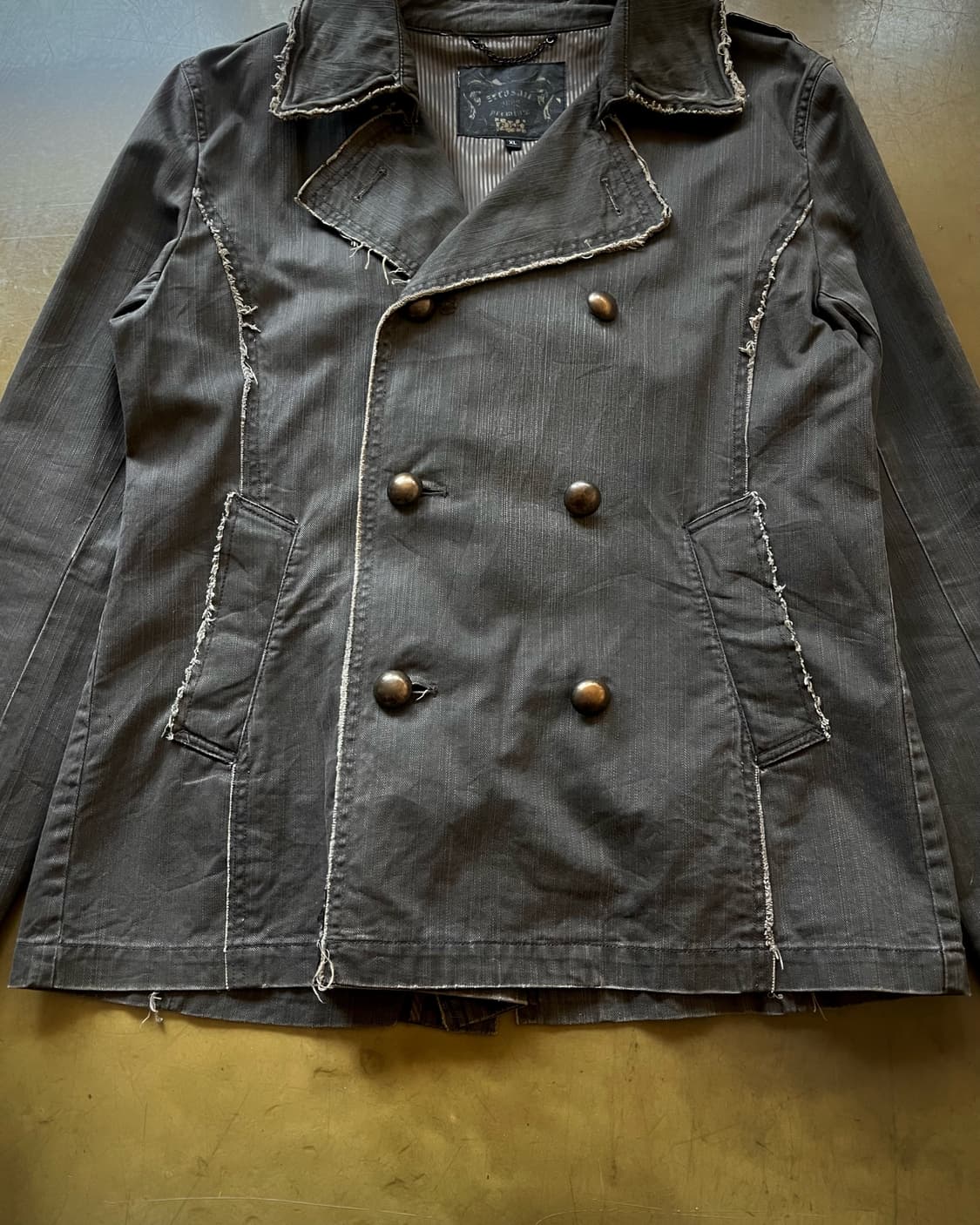 90-00s ZEROSAIL Gothic Cut-off Half Coat 상품이미지6