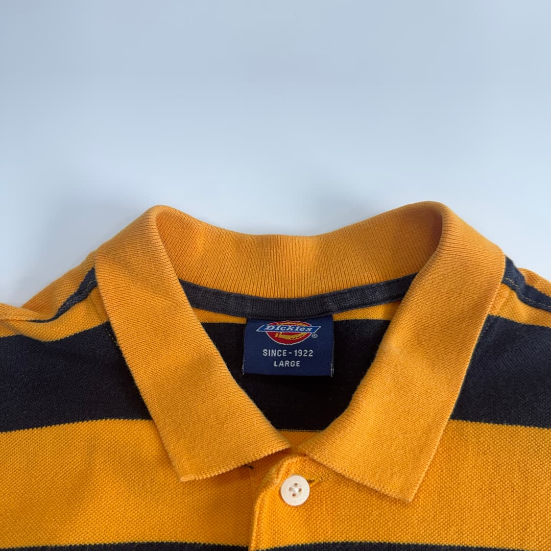 Dickies 디키즈 옐로우 네이비 단가라 반팔 상품이미지6