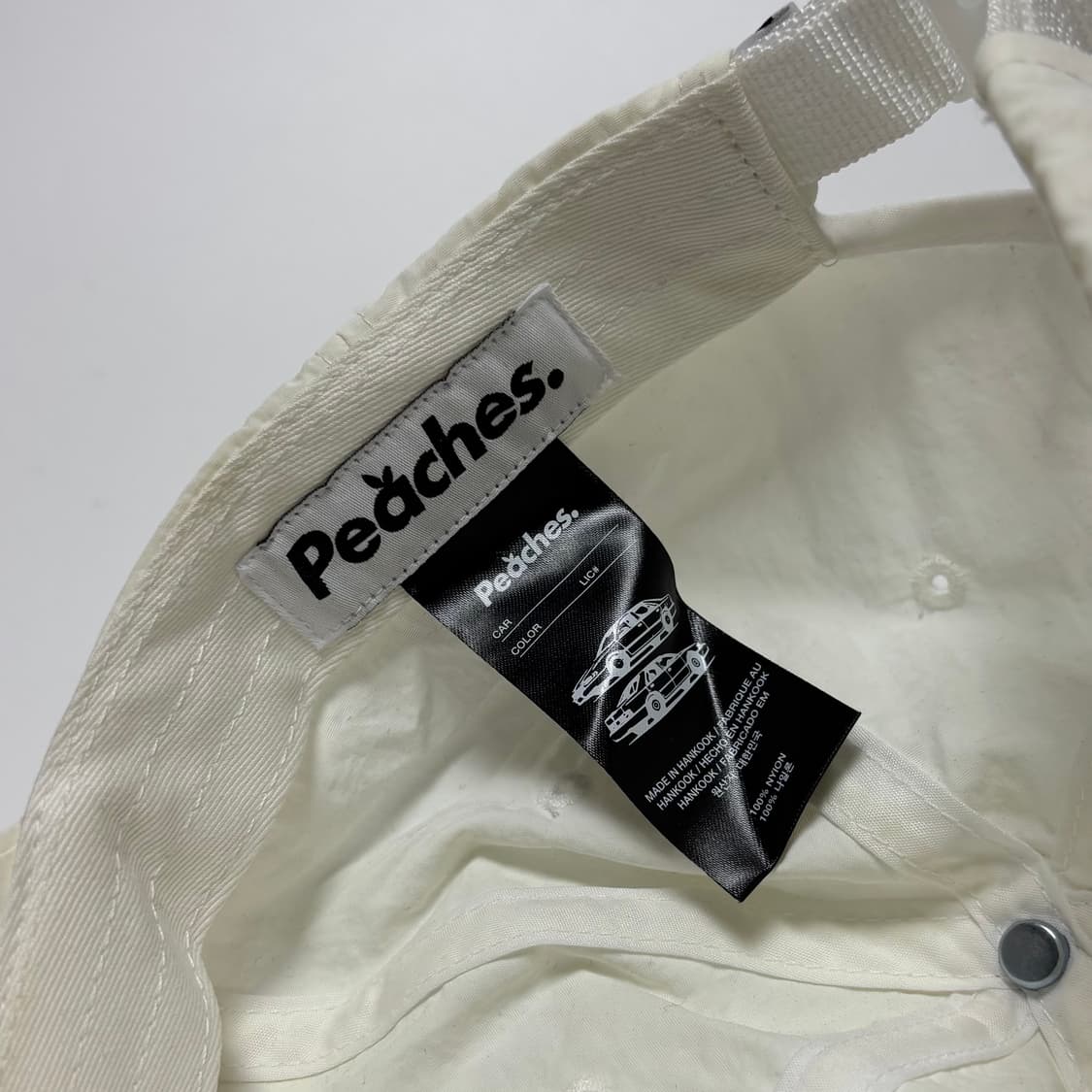 피치스 나일론 OG 로고 캡 화이트 상품이미지4