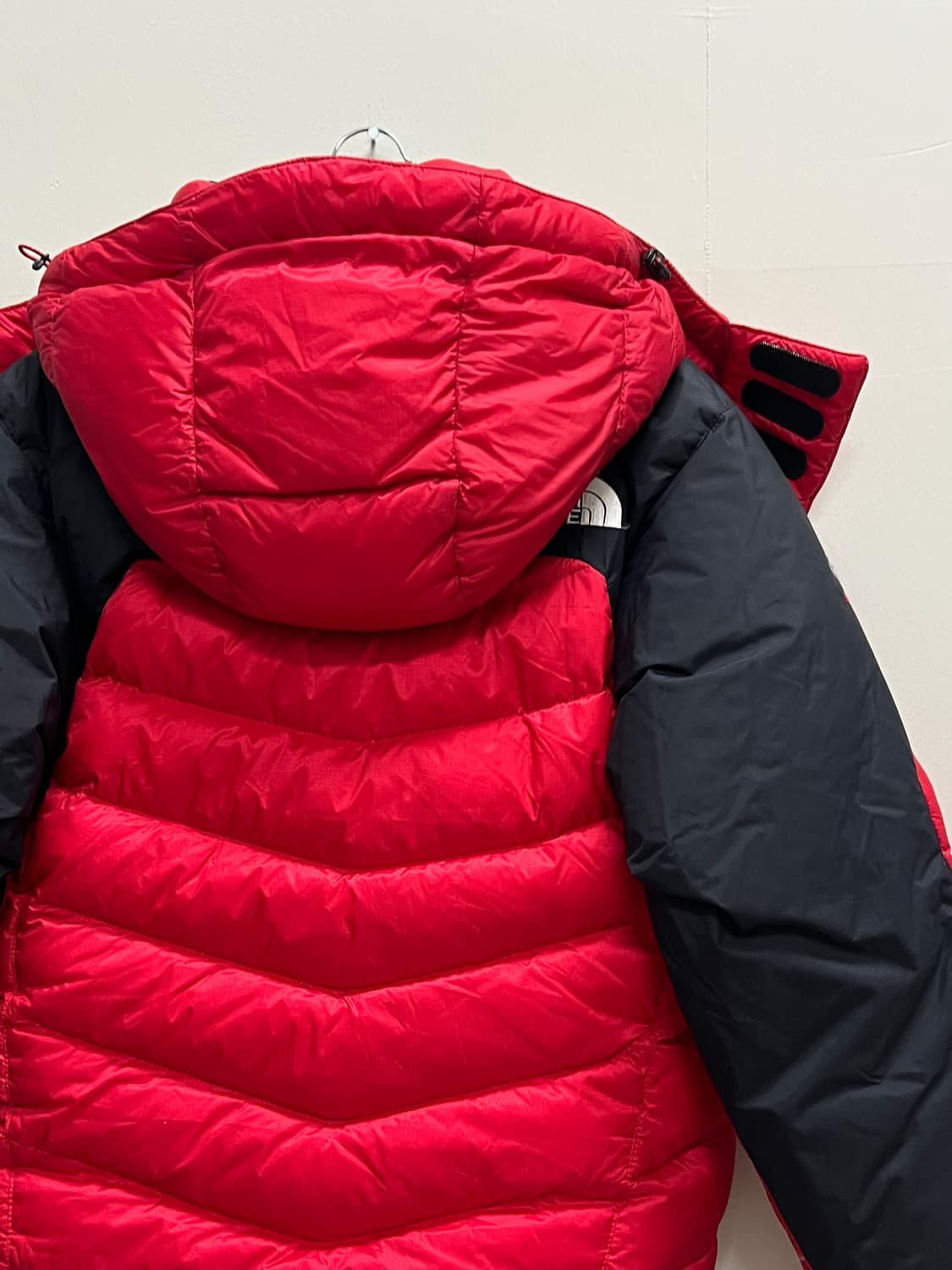 노스페이스 에베레스트 구스다운 패딩자켓 레드/블랙 상품이미지6